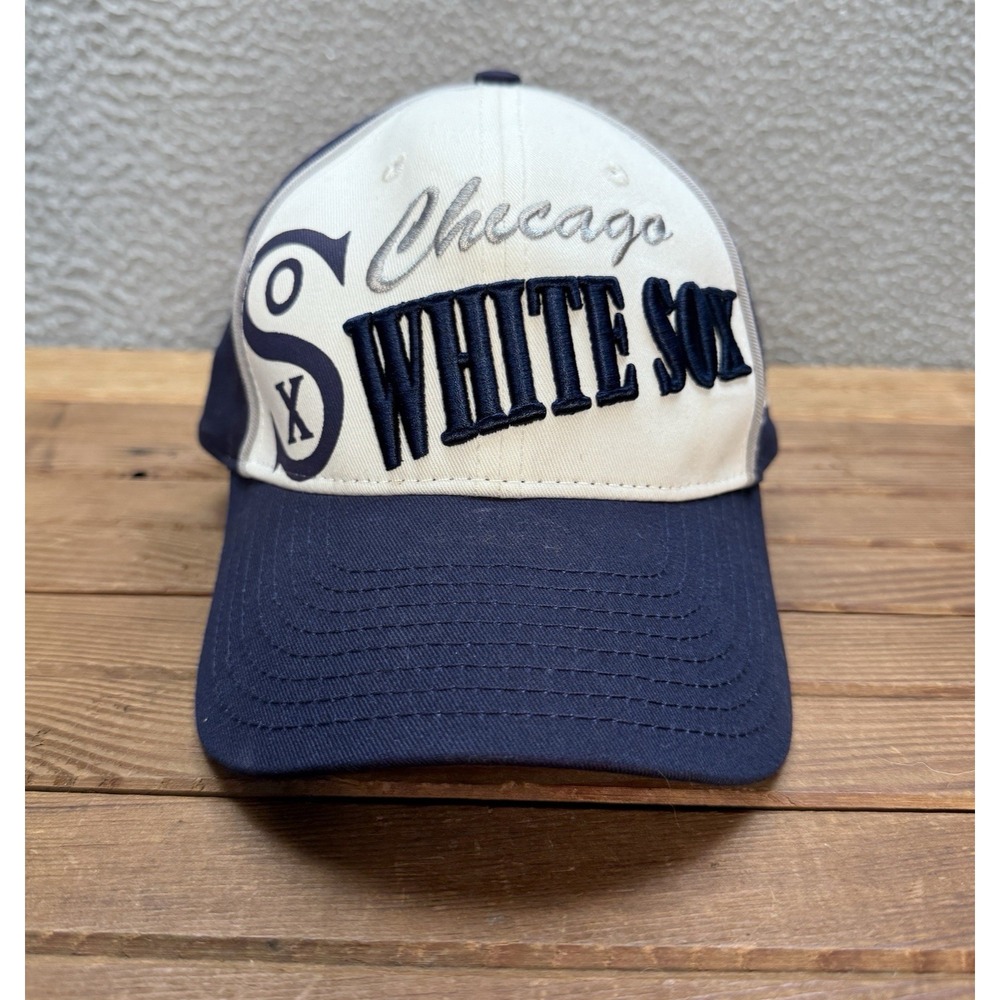 Chicago White Sox Hat Adult Blue‎ White Strap Back Cap New Era Fits Cooperstown